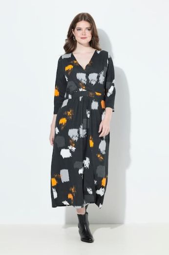 Plus size veliki brojevi Haljina maxi 3/4 rukava za punije