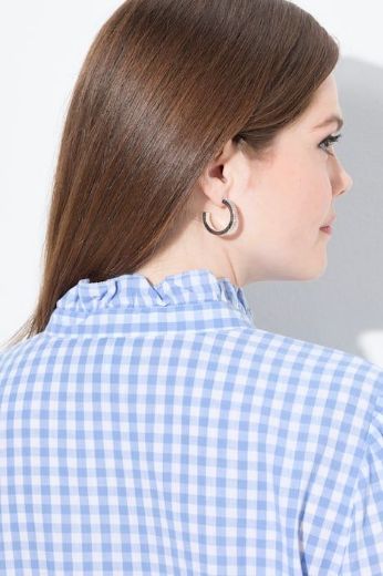 Plus size veliki brojevi Košulja dugih rukava karirana za punije