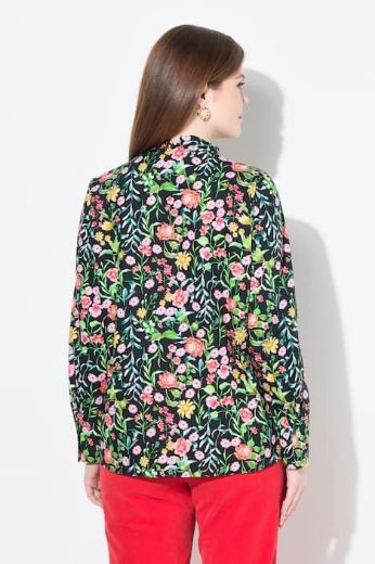 Plus size veliki brojevi Bluza dugih rukava cvjetnog motiva za punije