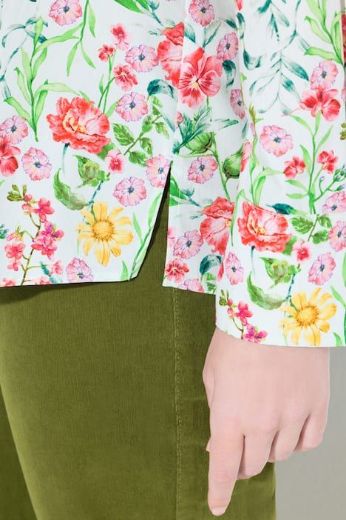 Plus size veliki brojevi Bluza dugih rukava cvjetnog motiva za punije