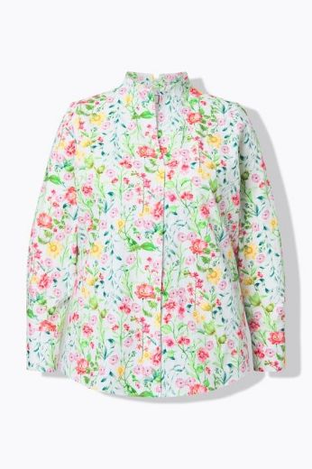 Plus size veliki brojevi Bluza dugih rukava cvjetnog motiva za punije