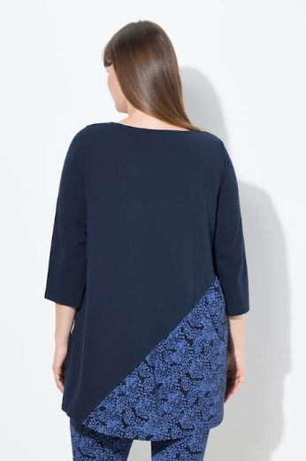 Plus size veliki brojevi Majica 3/4 rukava dužeg A kroja za punije