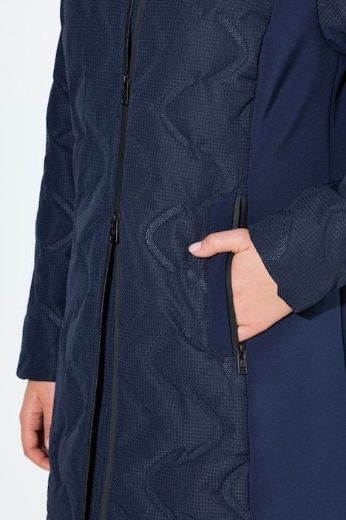 Plus size veliki brojevi Jakna prošivena dužeg kroja za punije