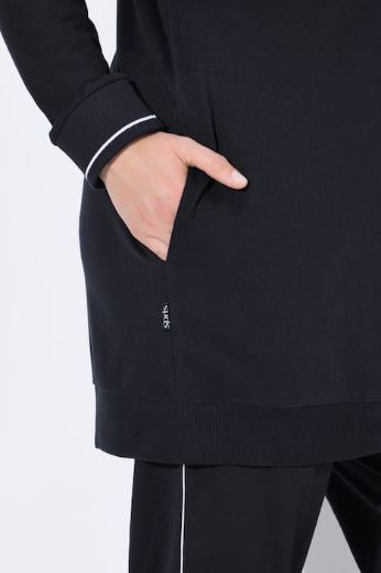 Plus size veliki brojevi Majica dugih rukava s patentnim zatvaračem i kapuljačom za punije