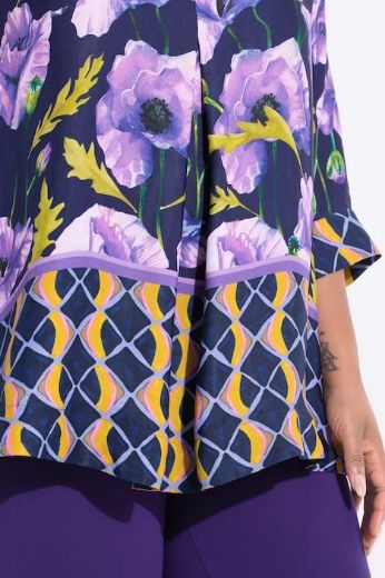 Plus size veliki brojevi Tunika 3/4 rukava A kroja za punije