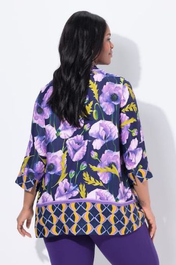 Plus size veliki brojevi Tunika 3/4 rukava A kroja za punije