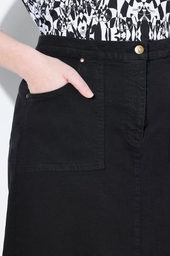 Plus size veliki brojevi Suknja traper A kroja za punije