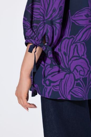 Plus size veliki brojevi Bluza 3/4 rukavi s cvjetnim printom za punije