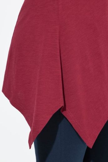 Plus size veliki brojevi Majica A kroja asimetrična za punije