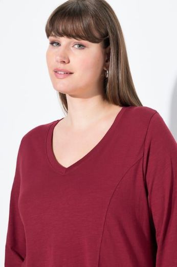Plus size veliki brojevi Majica A kroja asimetrična za punije