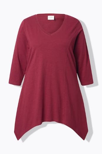 Plus size veliki brojevi Majica A kroja asimetrična za punije