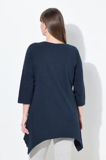 Plus size veliki brojevi Majica A kroja asimetrična za punije