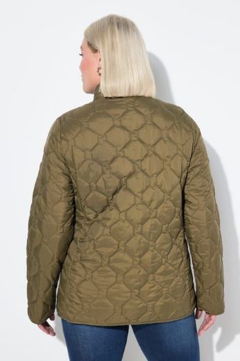 Plus size veliki brojevi Jakna lagana štepana s povišrenim ovratnikom za punije