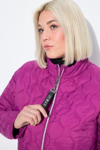 Plus size veliki brojevi Jakna lagana štepana s povišrenim ovratnikom za punije