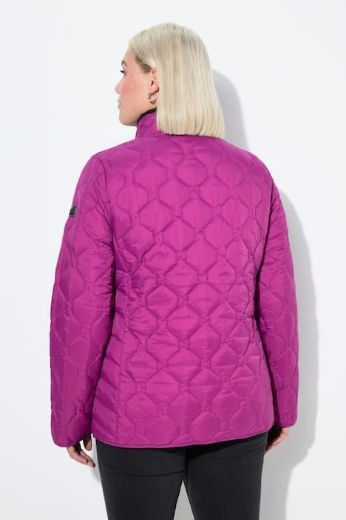 Plus size veliki brojevi Jakna lagana štepana s povišrenim ovratnikom za punije