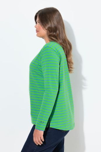 Plus size veliki brojevi Majica dugih rukava na pruge za punije
