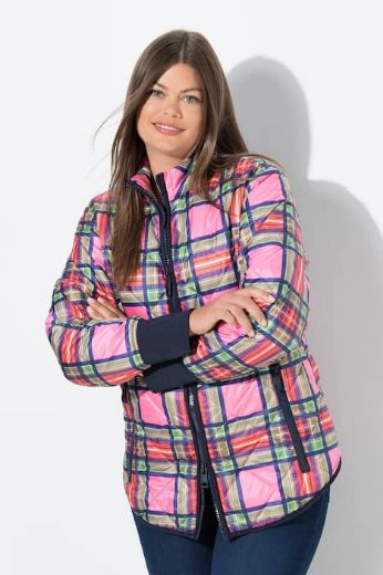 Plus size veliki brojevi Jakna karirana za punije