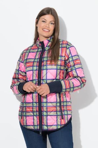 Plus size veliki brojevi Jakna karirana za punije