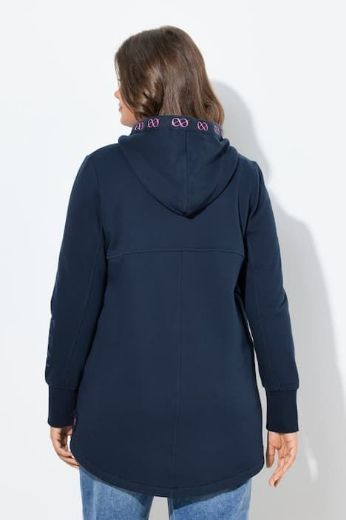 Plus size veliki brojevi Majica dugih rukava s patentnim zatvaračem i kapuljačom za punije