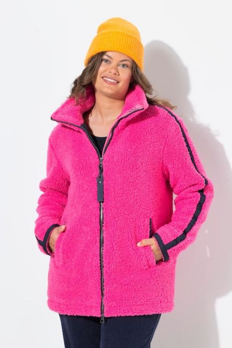 Plus size veliki brojevi Majica dugih rukava s patentnim zatvaračem za punije