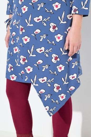 Plus size veliki brojevi Haljina midi 3/4 rukava za punije
