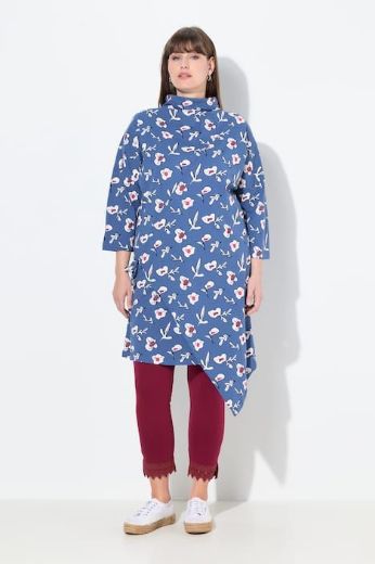 Plus size veliki brojevi Haljina midi 3/4 rukava za punije