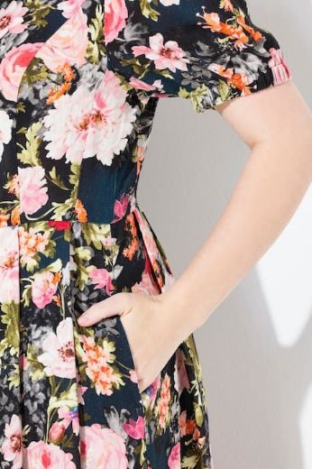 Plus size veliki brojevi Haljina maxi kratkih rukava za punije