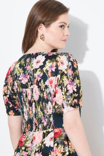 Plus size veliki brojevi Haljina maxi kratkih rukava za punije