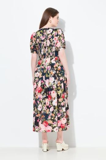 Plus size veliki brojevi Haljina maxi kratkih rukava za punije