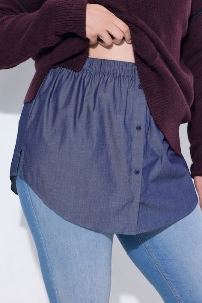 Veliki brojevi Produžetak za bluzu moda za punije