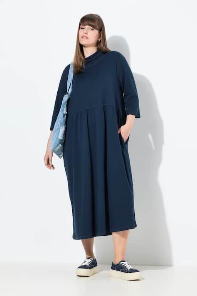 Plus size veliki brojevi Haljina maxi 3/4 rukava za punije