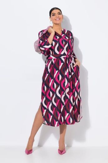 Plus size veliki brojevi Haljina maxi 3/4 rukava za punije