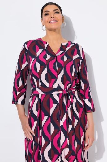 Plus size veliki brojevi Haljina maxi 3/4 rukava za punije