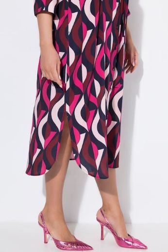 Plus size veliki brojevi Haljina maxi 3/4 rukava za punije