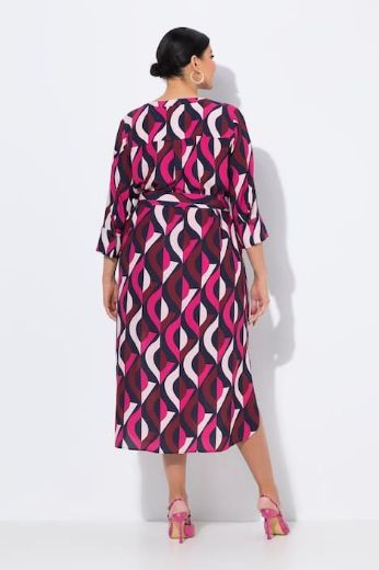 Plus size veliki brojevi Haljina maxi 3/4 rukava za punije