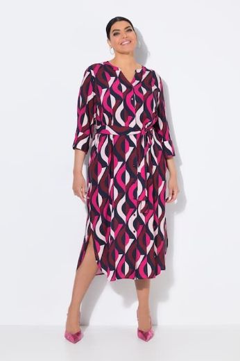 Plus size veliki brojevi Haljina maxi 3/4 rukava za punije