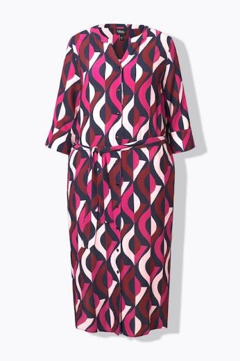 Plus size veliki brojevi Haljina maxi 3/4 rukava za punije