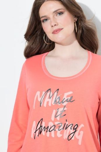 Plus size veliki brojevi Majica 3/4 rukava A kroja za punije