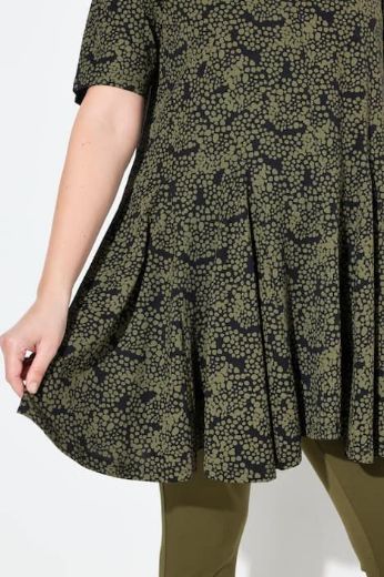 Plus size veliki brojevi Tunika kratkih rukava A kroja za punije