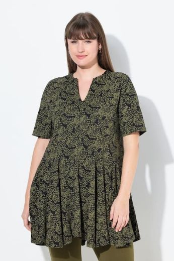 Plus size veliki brojevi Tunika kratkih rukava A kroja za punije