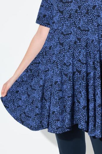 Plus size veliki brojevi Tunika kratkih rukava A kroja za punije
