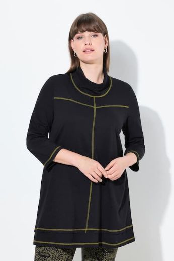 Plus size veliki brojevi Majica 3/4 rukava dužeg A kroja za punije