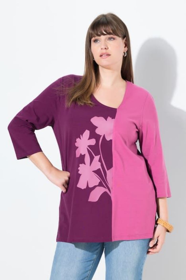 Plus size veliki brojevi Majica 3/4 rukava za punije
