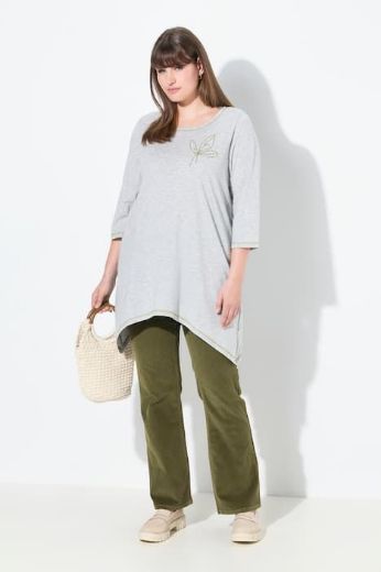 Plus size veliki brojevi Majica 3/4 rukava A kroja za punije