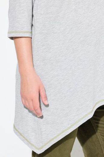Plus size veliki brojevi Majica 3/4 rukava A kroja za punije