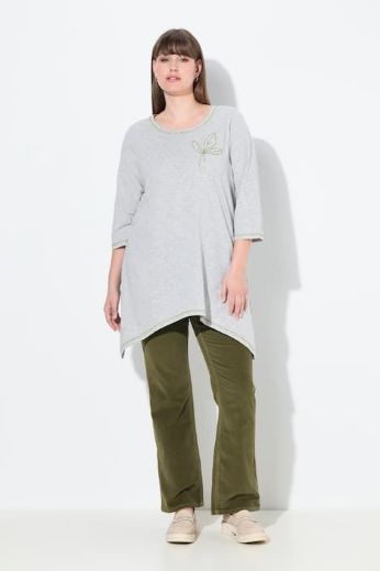 Plus size veliki brojevi Majica 3/4 rukava A kroja za punije