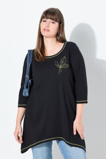 Plus size veliki brojevi Majica 3/4 rukava A kroja za punije