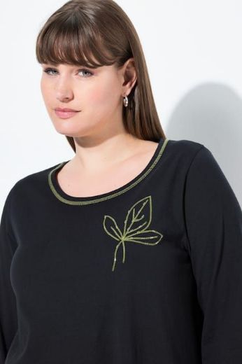 Plus size veliki brojevi Majica 3/4 rukava A kroja za punije