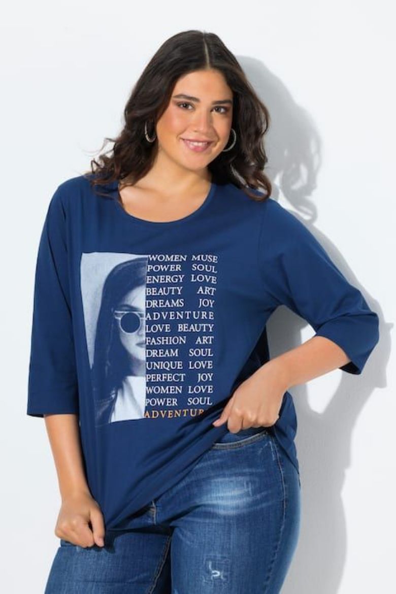 Plus size veliki brojevi Majica 3/4 rukava za punije