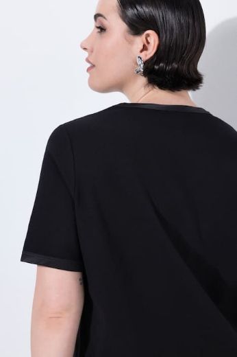 Plus size veliki brojevi Majica kratkih rukava V ovratnika za punije